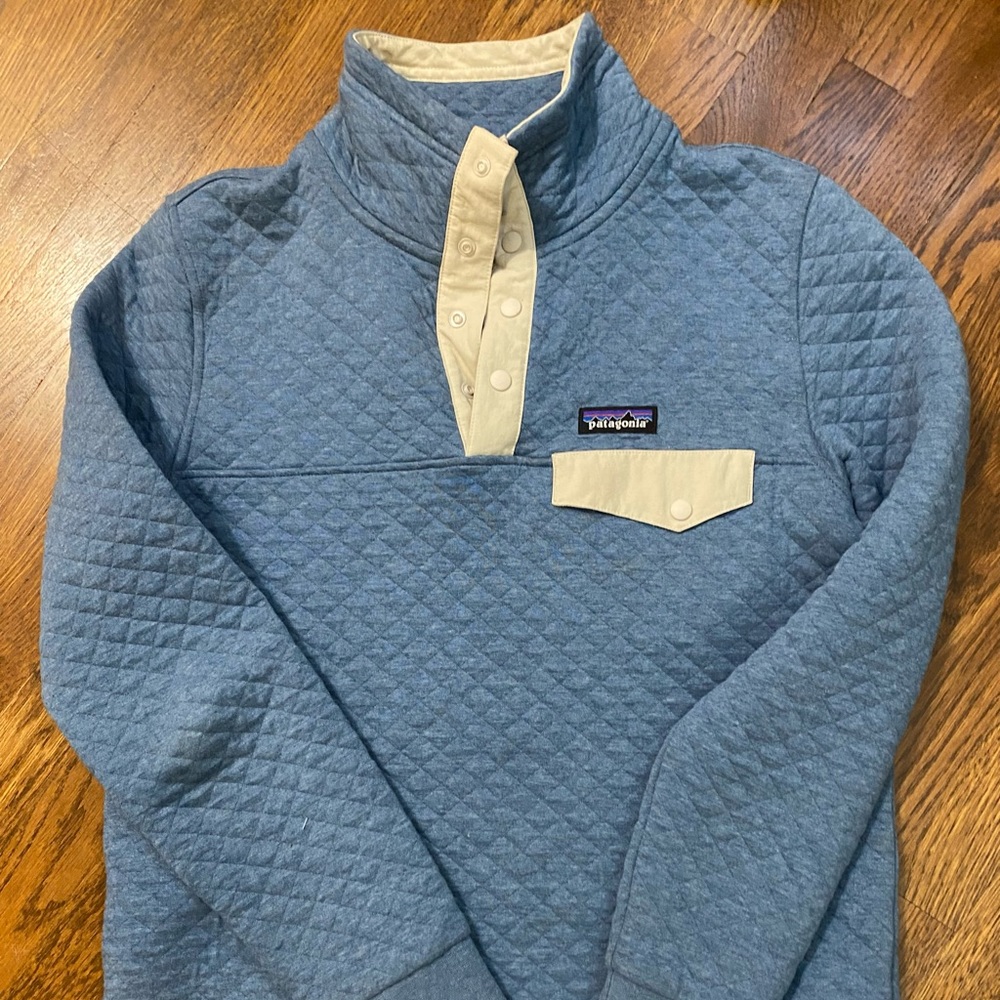 Patagonia Cotton Quilt Snap-T Pullover Sweatshirt - Women's (worn once)